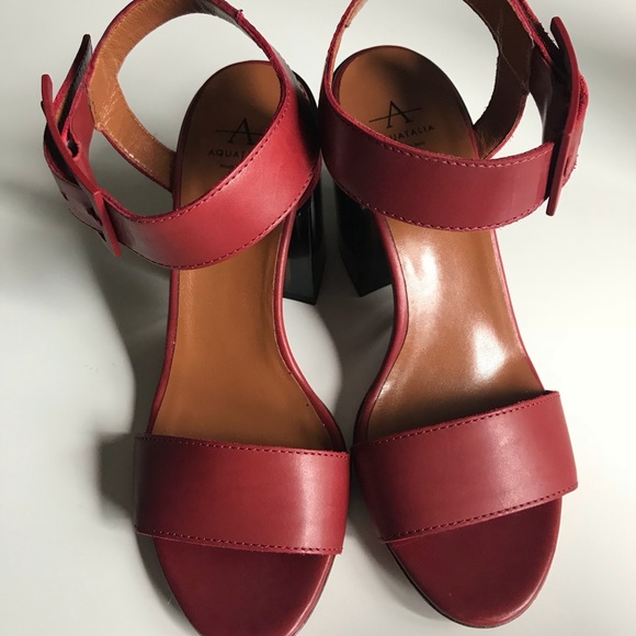 Aquatalia Block Heel Sandals 